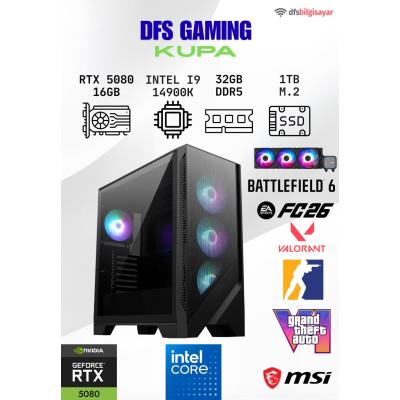 DFS GAMING KUPA INTEL I9 14900K-B760M WIFI-RTX 5080 16GB-32GB DDR5 RAM-1TB M.2 SSD-OYUNCU BİLGİSAYARI