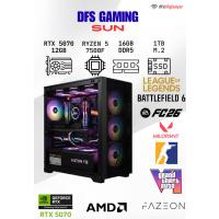 DFS GAMING SUN RYZEN 5 7500F-B650M-RTX 5070-16GB DDR5 RAM-1TB M.2 SSD-MASAÜSTÜ OYUNCU BİLGİSAYARI