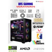 DFS GAMING WANWAN RYZEN 7 9800X3D-B650M-RTX 5070-32GB DDR5 RAM-1TB M.2 SSD-MASAÜSTÜ OYUNCU BİLGİSAYARI