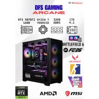 DFS GAMING ARCANE RYZEN 7 7800X3D-B650M-RTX 5070 TI 16GB-32GB DDR5 RAM-1TB M.2 SSD-MASAÜSTÜ OYUNCU BİLGİSAYARI