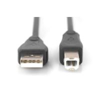 Digitus Yazıcı Kablosu Zırhlı Siyah USB 2.0 (5m)