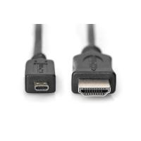 Digitus HDMI Kablo Mikro HDMI-HDMI Siyah (1m) 4K