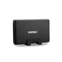 EVEREST 3,5" USB 3.0 HD3-354 Sata Alüminyum Harddisk Kutusu Siyah