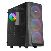 EVEREST 500W X-MESH 4X RAINBOW FANLI GAMING MID-TOWER PC KASASI