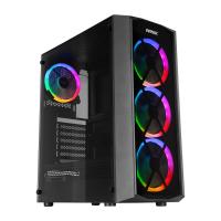 EVEREST FLAT GLASS 4X AGB FANLI GAMING MID-TOWER PC KASASI