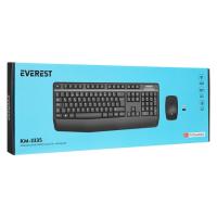 Everest KM-3335 Siyah Kablosuz Q Klavye Set