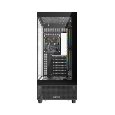Fazeon F17 F17A750BBQ ARGB Fanlı Siyah 750 W ATX Oyuncu Kasası