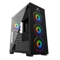 GAMEBOOSTER 600W 80+ GB-PE05B 4X RGB FANLI GAMING MID-TOWER KASA