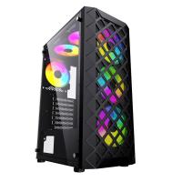 GAMEBOOSTER 650W 80+ BRONZE GB-G201B 4-FANLI GAMING MID-TOWER PC KASASI