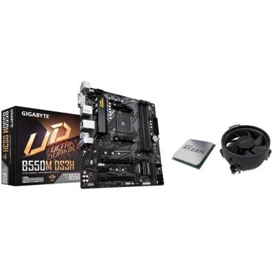GIGABYTE B550M-DS3H DDR4 Anakart + AMD Ryzen 5 5700G TRAY İşlemci + AMD FAN ( MPK BUNDLE)