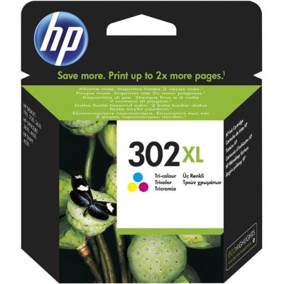 HP F6U67A Renkli Mürekkep Kartuş (302XL)