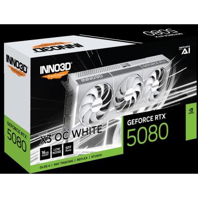 Inno3D GeForce RTX 5080 X3 OC N50803-16D7X-17603930 16 GB GDDR7 256 Bit Ekran Kartı Beyaz
