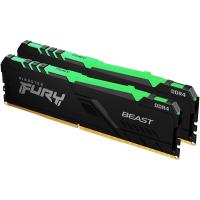 KINGSTON  16GB (2X 8GB) DDR4 3600MHZ CL17 DUAL KIT RGB PC RAM FURY BEAST KF436C17BBAK2/16