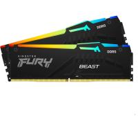 KINGSTON 64GB (2X 32GB) DDR5 5200MHZ CL40 RGB DUAL KIT PC RAM FURY BEAST KF552C40BBAK2/64
