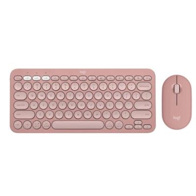 Logitech Pebble 2 Blutooth K&M Set Pembe