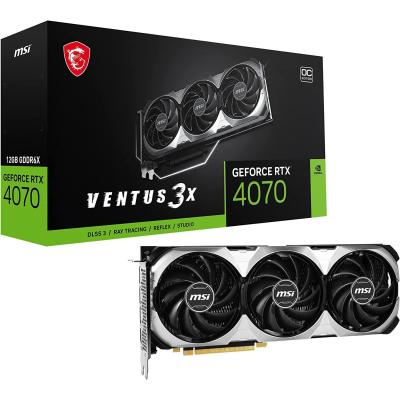 MSI GEFORCE RTX 4070 VENTUS 3X 12G OC 12GB GDDR6X 3XDP HDMI 192Bit