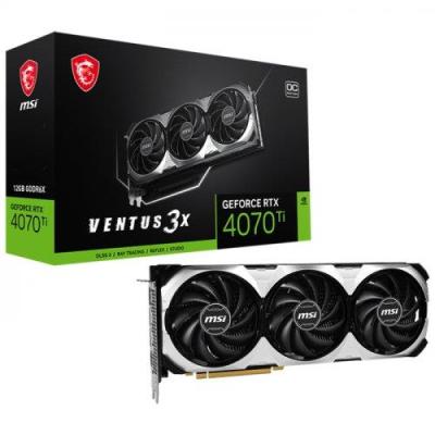 MSI GeForce RTX 4070 TI VENTUS 3X 12G OC GDDR6X 192 Bit Ekran Kartı