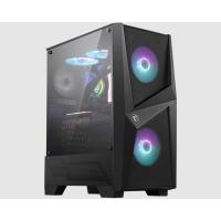 MSI Mag Forge 100R Temperli Cam 2 x 120 MM ARGB Fanlı ATX Oyuncu Bilgisayar Kasası Siyah