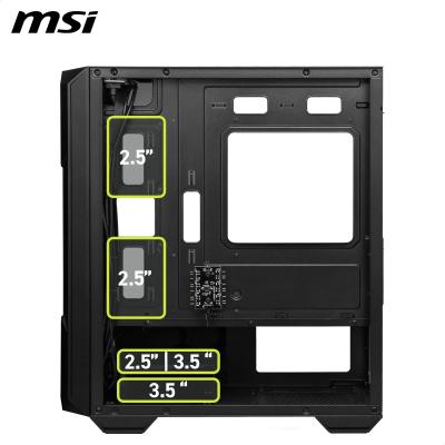 MSI MAG FORGE M120R AIRFLOW mATX Case (w/120mm ARGB Fan x4)