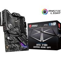 MSI MPG Z490 GAMING EDGE WIFI DDR4 M2 PCIe NVME HDMI DP PCIe 16X v3.0 1200p ATX