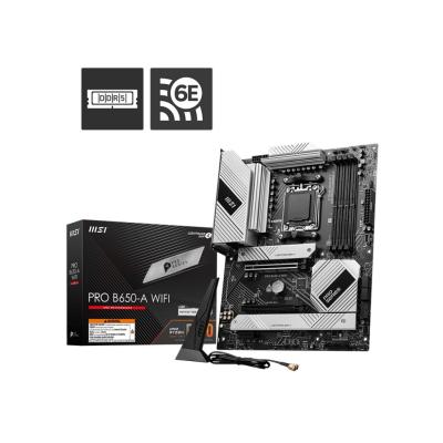 MSI PRO B650-A WIFI AM5 DDR5 7600MHZ(OC) HDMI DP 3x M.2 USB 20 Gbps 2.5G LAN WI-FI 6E ATX