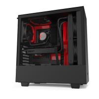 NZXT POWERSIZ H510  2XFANLI COMPACT MID TOWER GAMING PC KASASI CA-H510B-BR