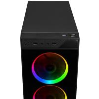 POWERBOOST X-12W 4-FANLI ARGB GAMING MID-TOWER PC KASASI