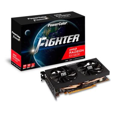 POWERCOLOR 8GB RX6600 FIGHTER AXRX 6600 8GBD6-3DH GDDR6 128Bit PCIE 4.0