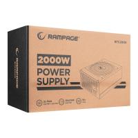 RAMPAGE 2000W BTC2000 16* PCIe VGA Soket 14cm+8cm 2* Fanlı Bitcoin Power Supply