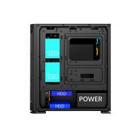 RAMPAGE 650W 80+ BROZNE TRAPPER 4-RGB FANLI GAMING MID-TOWER PC KASASI