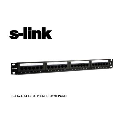 S-Link 24 Port Patch Panel Cat6 (SL-F624) 3U