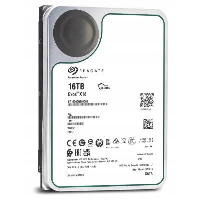 Seagate Exos X18 512e/4Kn ST16000NM000J 3.5" 16 TB 7200 RPM 256 MB SATA 3 HDD