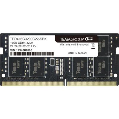 TEAM Elite 16gb Ddr4 3200mhz Cl22 Ted416g3200c22-s01 Sodimm Ram