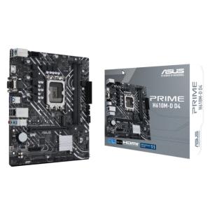 ASUS PRIME H610M-D D4 DDR4 M2 PCIe NVME HDMI PCIe 16X v4.0 1700p mATX Seri Port