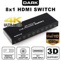 Dark DK-HD-SW8X1 8 Port HDMI Full HD Çoklayıcı Switch Uzaktan Kumandalı