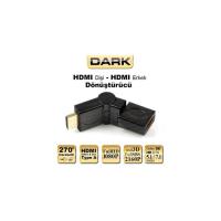 Dark DK-HD-AMXF270 HDMI Erkek - HDMI Dişi HDMI 270° Dönüştürücü Dirsek