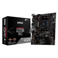 MSI AMD A320M PRO-E A320 DDR4 3200(OC) DVI VGA GLAN AM4 USB 3.1 mATX