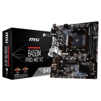 MSI AMD B450M PRO-M2 V2 B450 DDR4 3466(OC) DVI VGA HDMI GLAN AM4 M.2 SATA