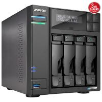 ASUSTOR AS6704T N5105 CELERON QC- 4 GB RAM- 4-diskli Nas Server (Disksiz)