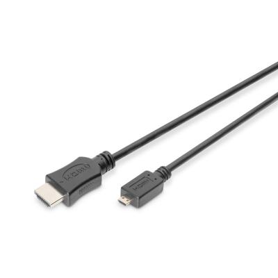 Digitus HDMI Kablo Mikro HDMI-HDMI Siyah (1m) 4K