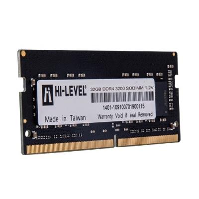HI-LEVEL 32GB DDR4 3200MHZ NOTEBOOK RAM VALUE HLV-SOPC25600D4/32G