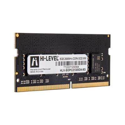 HI-LEVEL 8GB DDR4 2666MHZ NOTEBOOK RAM VALUE HLV-SOPC21300D4/8G