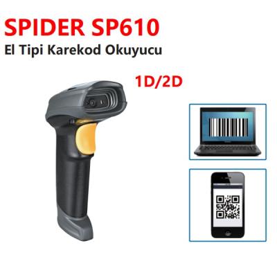 SPIDER El 2D Imager SP610 USB El Tipi Karekod Okuyucu Ayaklı