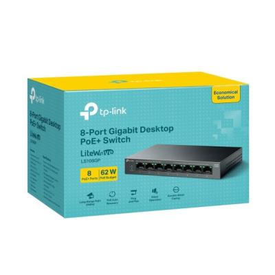 Tp-Link LS108GP 8 Port Poe Gigabit Switch
