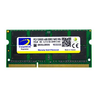 TwinMOS 4GB DDR3 1600MHz CL11 NOTEBOOK RAM VALUE MDD34GB1600N