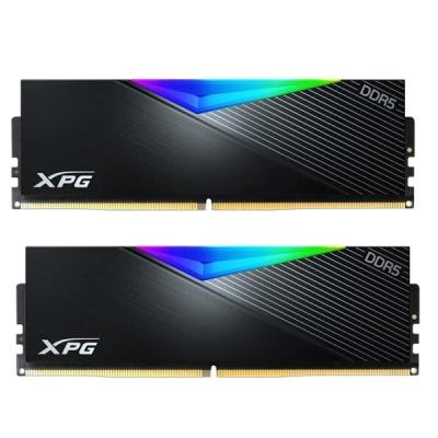 XPG 32GB (2X 16GB) DDR5 6400MHZ CL30 DUAL KIT RGB PC RAM LANCER BLACK X5U6400C3216G-DCLARBK